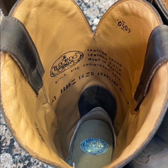 Mens El Dodrado Handmade Cowboy Boots size 10 - Picture 2 of 6